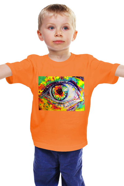 Заказать детскую футболку в Москве. Детская футболка классическая унисекс Поп-арт глаз от THE_NISE  - готовые дизайны и нанесение принтов.
