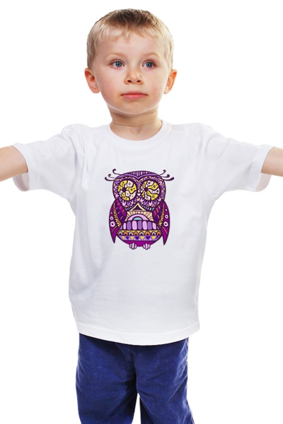 Заказать детскую футболку в Москве. Детская футболка классическая унисекс Cова, owl от coolmag - готовые дизайны и нанесение принтов.