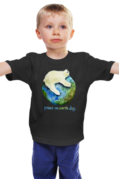 Заказать детскую футболку в Москве. Детская футболка классическая унисекс День Матери-Земли от printik - готовые дизайны и нанесение принтов.