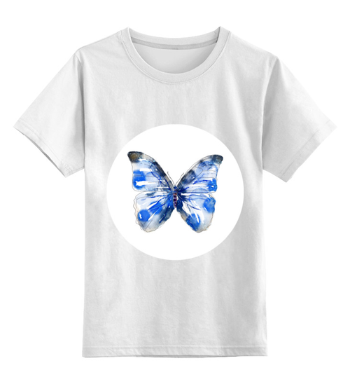 Заказать детскую футболку в Москве. Детская футболка классическая унисекс Бабочка от vsolomahin@inbox.ru - готовые дизайны и нанесение принтов.