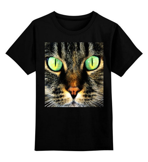 Заказать детскую футболку в Москве. Детская футболка классическая унисекс Кот/Cat от THE_NISE  - готовые дизайны и нанесение принтов.