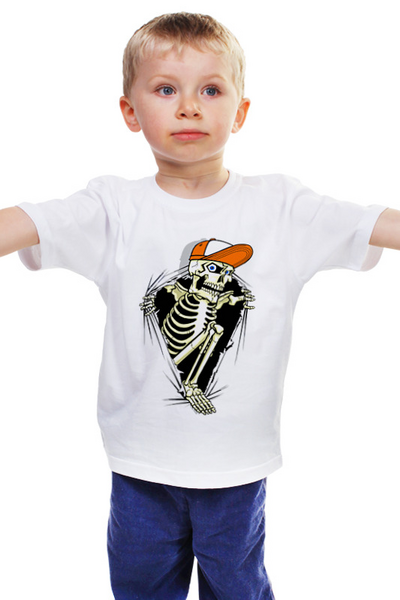 Заказать детскую футболку в Москве. Детская футболка классическая унисекс ☠Skeletor☠ от balden - готовые дизайны и нанесение принтов.