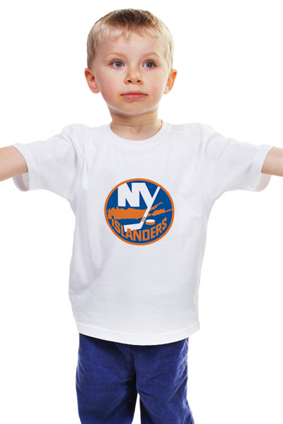 Заказать детскую футболку в Москве. Детская футболка классическая унисекс New York Islanders от BURNSHIRTS - готовые дизайны и нанесение принтов.