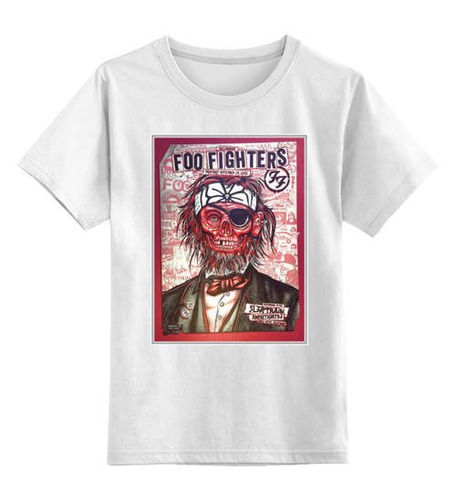 Заказать детскую футболку в Москве. Детская футболка классическая унисекс Foo Fighters Band от Leichenwagen - готовые дизайны и нанесение принтов.