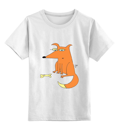 Заказать детскую футболку в Москве. Детская футболка классическая унисекс Собака от galkagalka - готовые дизайны и нанесение принтов.
