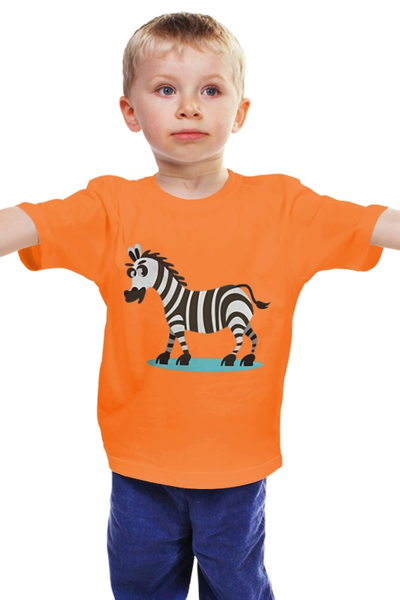 Заказать детскую футболку в Москве. Детская футболка классическая унисекс Зебра Юля от BeliySlon - готовые дизайны и нанесение принтов.