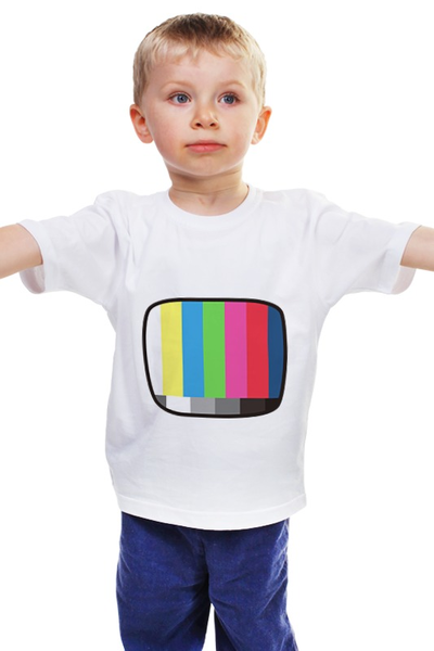 Заказать детскую футболку в Москве. Детская футболка классическая унисекс Экран от leonice - готовые дизайны и нанесение принтов.