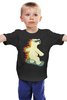 Заказать детскую футболку в Москве. Детская футболка классическая унисекс Медведь на сноуборде от printik - готовые дизайны и нанесение принтов.