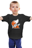 Заказать детскую футболку в Москве. Детская футболка классическая унисекс Fox (Лиса) от ISliM - готовые дизайны и нанесение принтов.