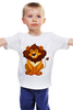 Заказать детскую футболку в Москве. Детская футболка классическая унисекс Лев (Lion) от icase - готовые дизайны и нанесение принтов.