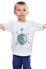 Заказать детскую футболку в Москве. Детская футболка классическая унисекс Скелет черепахи от BeliySlon - готовые дизайны и нанесение принтов.