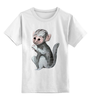 Заказать детскую футболку в Москве. Детская футболка классическая унисекс Фото с обезьянкой от DASH  - готовые дизайны и нанесение принтов.