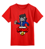 Заказать детскую футболку в Москве. Детская футболка классическая унисекс BRAWL STARS CROW от geekbox - готовые дизайны и нанесение принтов.