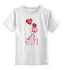 Заказать детскую футболку в Москве. Детская футболка классическая унисекс MomLife💕 GIRL  от @kristy_art_k  - готовые дизайны и нанесение принтов.