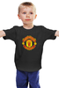 Заказать детскую футболку в Москве. Детская футболка классическая унисекс Манчестер Юнайтед от Сергей Дульнев - готовые дизайны и нанесение принтов.