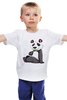 Заказать детскую футболку в Москве. Детская футболка классическая унисекс Панда от trugift - готовые дизайны и нанесение принтов.
