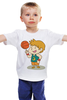 Заказать детскую футболку в Москве. Детская футболка классическая унисекс Юный баскетболист от BeliySlon - готовые дизайны и нанесение принтов.