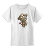 Заказать детскую футболку в Москве. Детская футболка классическая унисекс Мишка зомби от T-shirt print  - готовые дизайны и нанесение принтов.