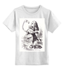 Заказать детскую футболку в Москве. Детская футболка классическая унисекс Алиса и Фламинго от ksu190491 - готовые дизайны и нанесение принтов.