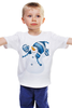Заказать детскую футболку в Москве. Детская футболка классическая унисекс Снеговик в шапке от Елена  - готовые дизайны и нанесение принтов.