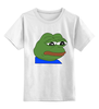 Заказать детскую футболку в Москве. Детская футболка классическая унисекс SAD FROG от Jimmy Flash - готовые дизайны и нанесение принтов.
