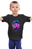 Заказать детскую футболку в Москве. Детская футболка классическая унисекс ✶ PinkDino ✶ от balden - готовые дизайны и нанесение принтов.