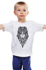 Заказать детскую футболку в Москве. Детская футболка классическая унисекс Узорная сова от ISliM - готовые дизайны и нанесение принтов.