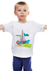 Заказать детскую футболку в Москве. Детская футболка классическая унисекс Морской пейзаж от T-shirt print  - готовые дизайны и нанесение принтов.