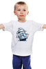 Заказать детскую футболку в Москве. Детская футболка классическая унисекс Парусник  от ПРИНТЫ ПЕЧАТЬ  - готовые дизайны и нанесение принтов.
