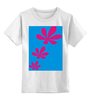 Заказать детскую футболку в Москве. Детская футболка классическая унисекс розовая лилия от nikol - готовые дизайны и нанесение принтов.