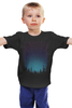 Заказать детскую футболку в Москве. Детская футболка классическая унисекс Зимний рассвет от printik - готовые дизайны и нанесение принтов.