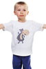 Заказать детскую футболку в Москве. Детская футболка классическая унисекс Весёлый  бегемот от Romanova - готовые дизайны и нанесение принтов.