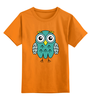 Заказать детскую футболку в Москве. Детская футболка классическая унисекс Мятная Сова от IVDESIGN  - готовые дизайны и нанесение принтов.