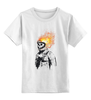 Заказать детскую футболку в Москве. Детская футболка классическая унисекс Портрет космонавта от YellowCloverShop - готовые дизайны и нанесение принтов.