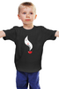 Заказать детскую футболку в Москве. Детская футболка классическая унисекс Дымное лицо от ISliM - готовые дизайны и нанесение принтов.