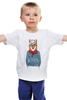 Заказать детскую футболку в Москве. Детская футболка классическая унисекс Лис пижон от ПРИНТЫ ПЕЧАТЬ  - готовые дизайны и нанесение принтов.