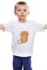 Заказать детскую футболку в Москве. Детская футболка классическая унисекс Рыжий кот от Lusi - готовые дизайны и нанесение принтов.