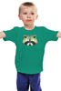 Заказать детскую футболку в Москве. Детская футболка классическая унисекс Полигональный енот от oldman - готовые дизайны и нанесение принтов.