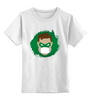 Заказать детскую футболку в Москве. Детская футболка классическая унисекс Зеленый фонарь (Коллекция: Герои носят маски) от GeekFox  - готовые дизайны и нанесение принтов.