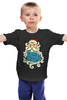 Заказать детскую футболку в Москве. Детская футболка классическая унисекс Дед Мороз (Santa) от coolmag - готовые дизайны и нанесение принтов.