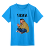Заказать детскую футболку в Москве. Детская футболка классическая унисекс Nirvana Kurt Cobain  от rancid - готовые дизайны и нанесение принтов.