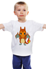 Заказать детскую футболку в Москве. Детская футболка классическая унисекс Чармандер от scoopysmith - готовые дизайны и нанесение принтов.