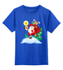 Заказать детскую футболку в Москве. Детская футболка классическая унисекс Дед Мороз с мешком подарков от IrinkaArt  - готовые дизайны и нанесение принтов.