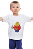 Заказать детскую футболку в Москве. Детская футболка классическая унисекс Fat Legoman от priceless - готовые дизайны и нанесение принтов.