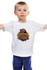 Заказать детскую футболку в Москве. Детская футболка классическая унисекс Русский мишка за справедливость. от Zorgo-Art  - готовые дизайны и нанесение принтов.