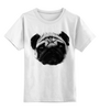 Заказать детскую футболку в Москве. Детская футболка классическая унисекс Pug Fan Print от gulen - готовые дизайны и нанесение принтов.