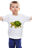 Заказать детскую футболку в Москве. Детская футболка классическая унисекс черепаха новый год от nadegda - готовые дизайны и нанесение принтов.