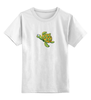 Заказать детскую футболку в Москве. Детская футболка классическая унисекс Морская зеленая черепашка от Денис - готовые дизайны и нанесение принтов.