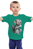 Заказать детскую футболку в Москве. Детская футболка классическая унисекс Покормите обезьянку от DASH  - готовые дизайны и нанесение принтов.