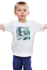 Заказать детскую футболку в Москве. Детская футболка классическая унисекс Девушка с голубыми волосами от Anstey  - готовые дизайны и нанесение принтов.